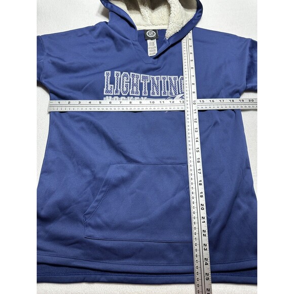 Tampa Bay Lightning NHL Hoodie Long Sleeve Fleece Sweatshirt Size XL 14/16 NWT - Picture 6 of 9